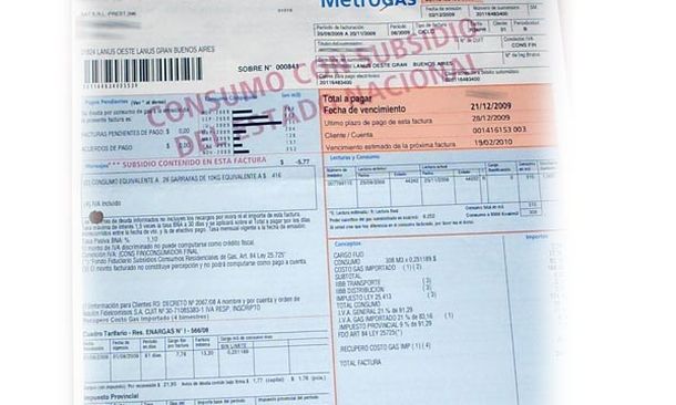 Rigen las tarifas de invierno para el consumo de gas que está subsidiado