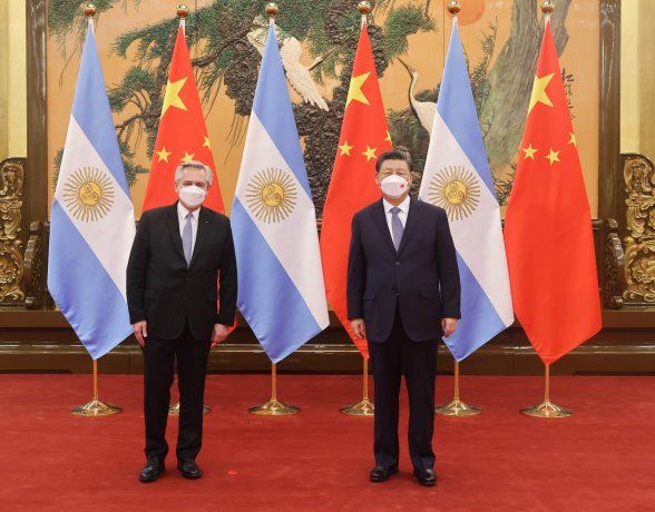 Alberto Fernández y Xi Jinping