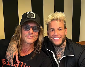 Claudio Paul Caniggia se reencontró con su hijo Alex y su nieta Venezia: las imágenes