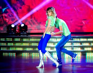 Liz Solari deslumbró a todos con el cuarteto