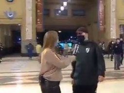 Aguante el Diego y la droga: el exabrupto de un pasajero en pleno móvil televisivo