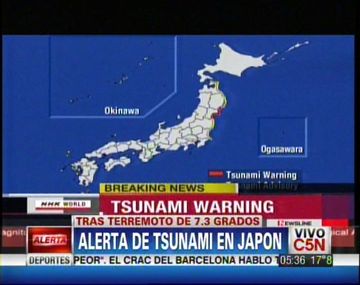 Terremoto en Japón: evacúan Fukushima y anuncian tsunami