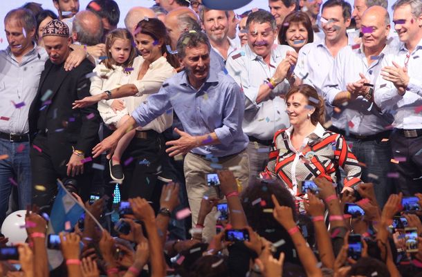 Los festejos de Macri presidente