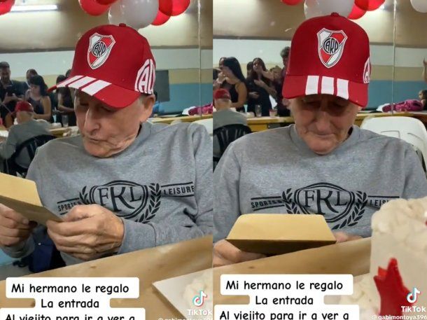 Le regalan a un abuelo una entrada para ir al Monumental por primera vez y su reacción se viralizó