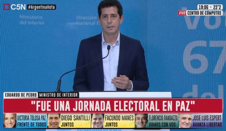 PASO: El Gobierno anticipa que desde las 21 darán resultados