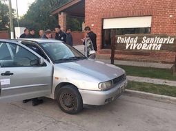 El auto donde se produjo el accidente El auto donde se produjo el accidente
