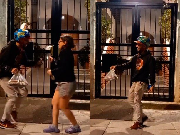 El delivery loco: el venezolano que es furor en TikTok entregando comida