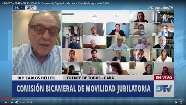 Diputados: reunión de la comisión bicameral de movilidad jubilatoria
