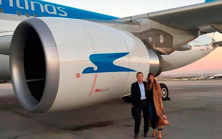 Macri y Awada viajaron juntos desde España