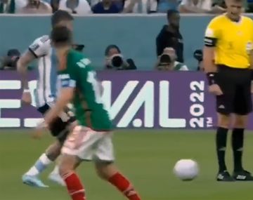 El único pase perfecto que hizo De Paul en el primer tiempo