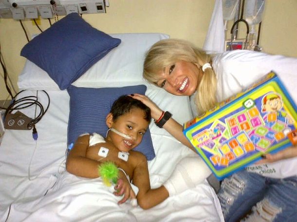 Victoria Xipolitakis solidaria: Los nenes me conmovieron