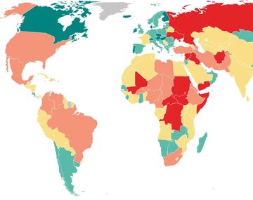 El ranking de países más seguros y más peligrosos del mundo