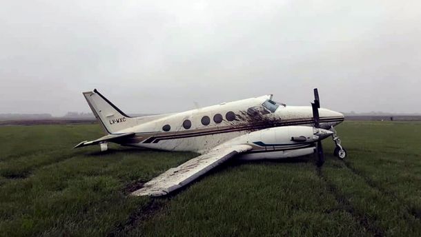 Una avioneta atropelló y mató a un perro
