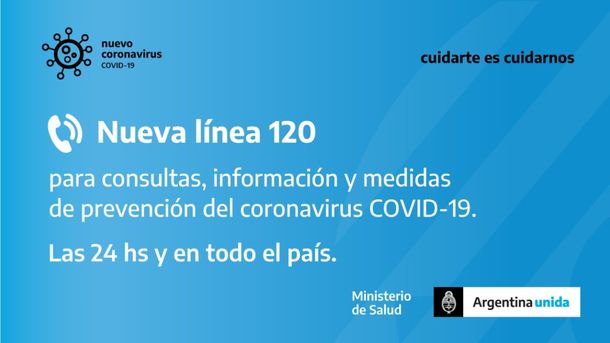 La línea 120  para prevención del coronavirus