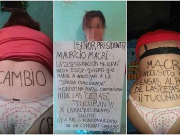 Las fotos de la mujer semidesnuda no tardaron en viralizarse