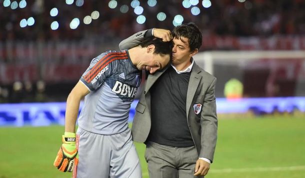 Marcelo Barovero comparó a Gallardo con Google Marcelo Barovero comparó a Gallardo con Google