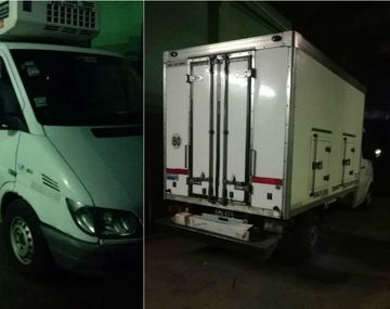 Esta es la camioneta que desde la que habrían tirado el cuerpo. Es del abuelo del principal sospechoso.