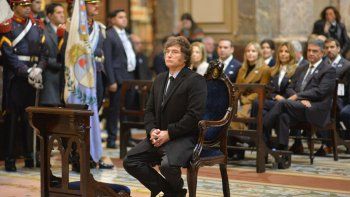 Javier Milei en el Tedeum Javier Milei en el Tedeum
