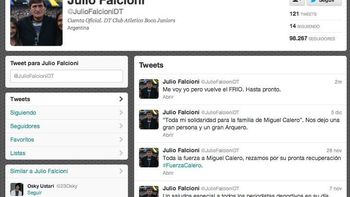 ¿un controvertido tuit de julio falcioni tras su salida de boca? ¿un controvertido tuit de julio falcioni tras su salida de boca?