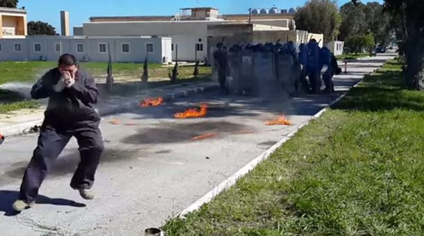 Así terminó un soldado en Malta tras lanzar un explosivo