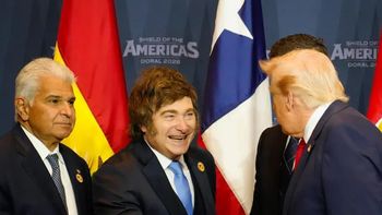 Así recibió Trump a Milei en la cumbre Escudo de las Américas