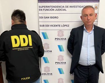 Alejandro Muszak, director de la empresa Wenance, durante su primera detención a mediados de abril