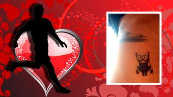 el futbolista que se tatuo un minion, por pedido de su hija el futbolista que se tatuo un minion, por pedido de su hija