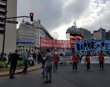 El Obelisco, bloqueado