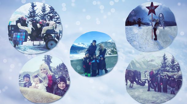 De película: las vacaciones de Wanda Nara y Mauro Icardi con su familia en Suiza