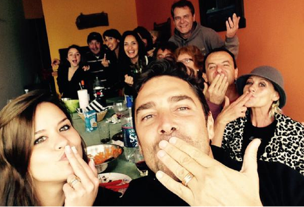 Matías Alé y su mujer: chicana y foto dedicada a Mirtha Legrand y Sabrina Ravelli