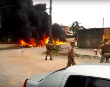 Se cayó un helicóptero robado para la fuga de un preso
