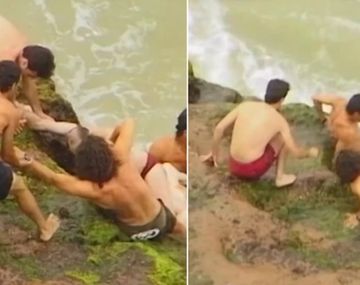 Eugenio y Culini de MDQ salvaron a un hombre que se estaba ahogando en Mar del Plata