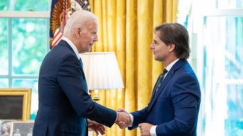 El presidente Luis Lacalle Pou se llevó varios elogios de parte del mandatario Joe Biden. El presidente Luis Lacalle Pou se llevó varios elogios de parte del mandatario Joe Biden.