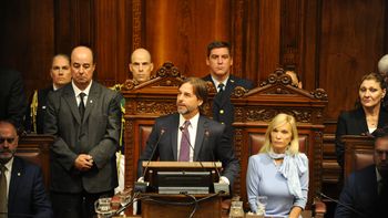 El presidente Luis Lacalle Pou en su último discurso ante la Asamblea General. El presidente Luis Lacalle Pou en su último discurso ante la Asamblea General.