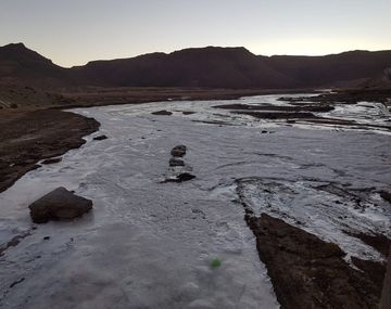 Se congeló el río Susques - Crédito:&nbsp;@ElTribunoJujuy