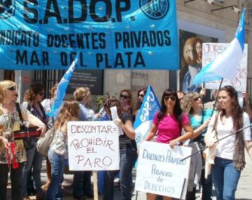 Los docentes de colegios privados se sumarán al paro de la CGT del 30 de abril