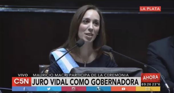 Primer discurso de Vidal como gobernadora: La Provincia está quebrada