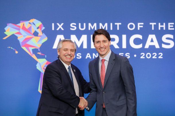 Alberto Fernández mantuvo una reunión bilateral con el primer ministro de Canadá, Justin Trudeau