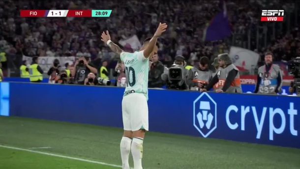 Doblete de Lautaro Martínez para el 2-1 de Inter ante Fiorentina en la final