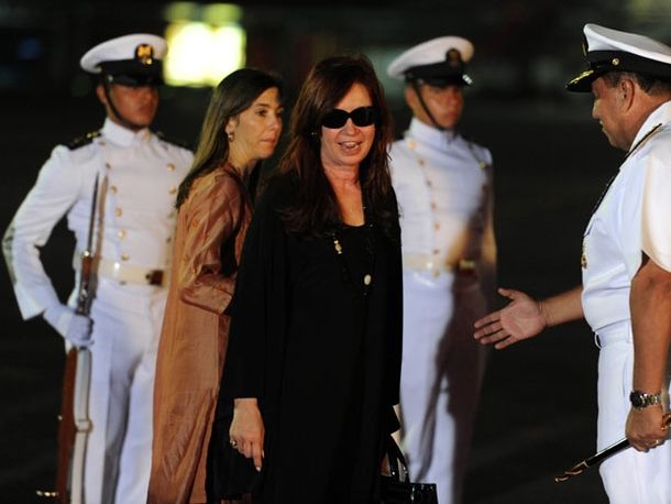 Cristina kirchner arribo a colombia