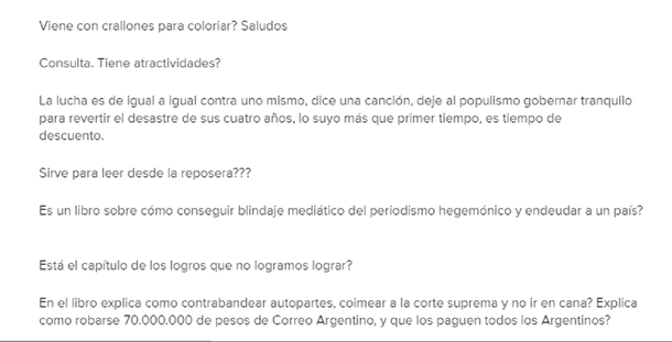 Los comentarios de la preventa del libro de Mauricio Macri