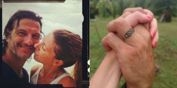 Romántica foto y dedicatoria de Federico Amador a Florencia Bertotti