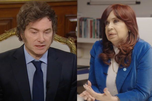 Javier Milei y Cristina Kirchner compitieron por la audiencia.
