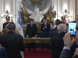 Javier Milei y Diego Santilli Javier Milei y Diego Santilli
