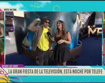 El blooper de Robertito Funes Ugarte en su llegada a los Martín Fierro