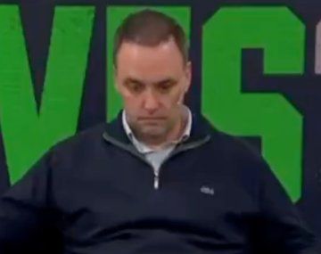 Manuel Adorni, enojado en TN.