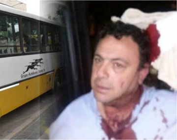 Cobarde y salvaje agresión a un chofer de colectivo