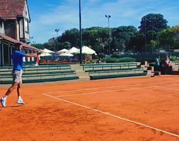 El tandilense y sus primeros movimientos en la superficie lenta