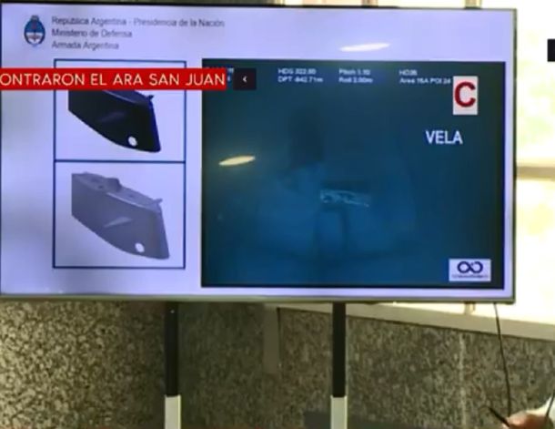 Las primeras fotos del submarino ARA San Juan: explotó muy cerca del fondo del mar