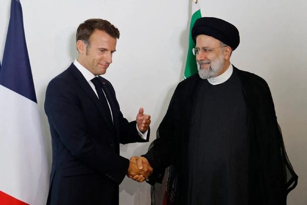 Macron le pidió al presidente iraní que deje de prestar apoyo a Rusia en la guerra con Ucrania